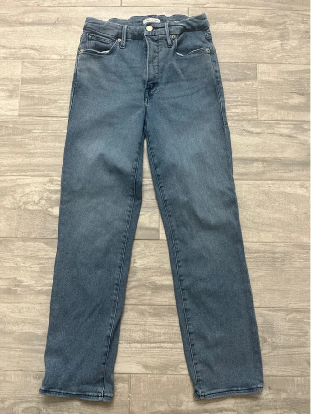 Good American Good Legs High Rise Straight Stretchy Jeans